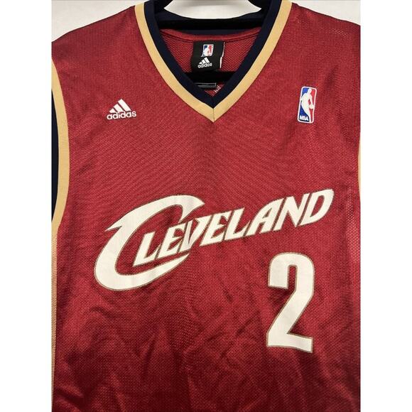 Mens adidas Cleveland Cavs Red sleeveless jersey #2 player williams Mens logo - Picture 3 of 8